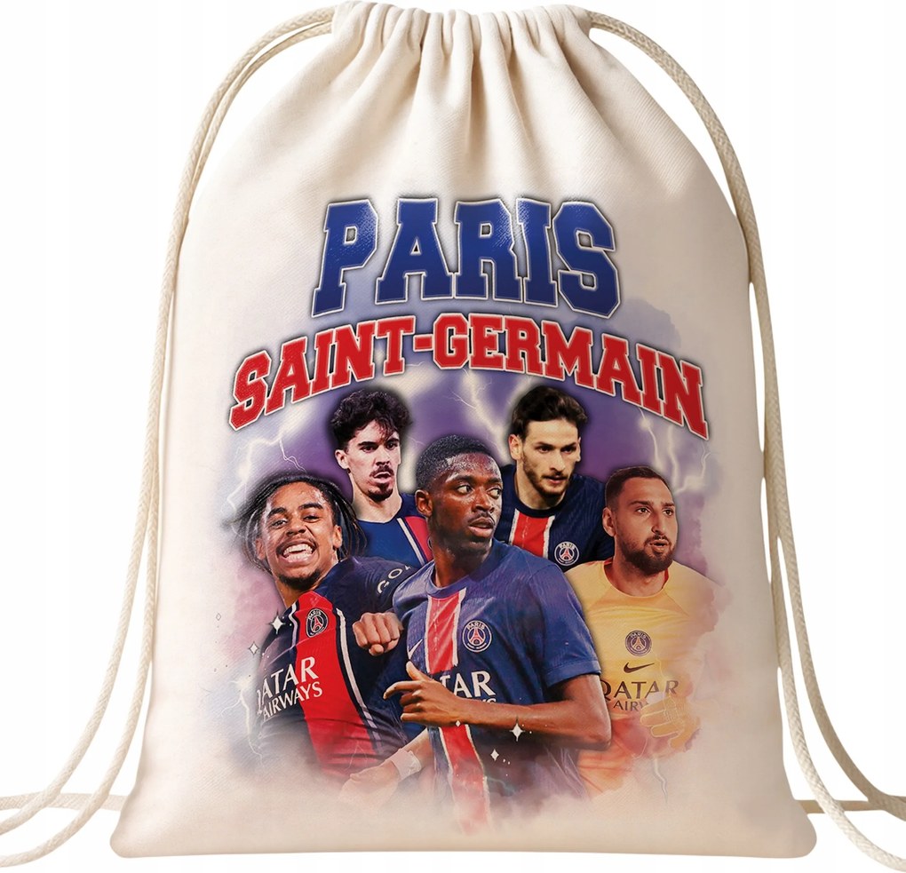 Paris Saint-Germain Dembélé Barcola pamut hátizsák