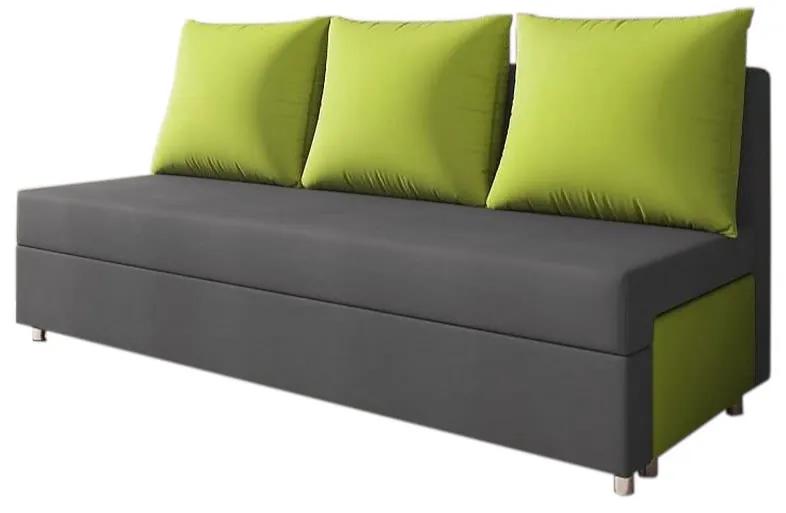 RITA kanapé, szürke+zöld (alova 48/alova 42)