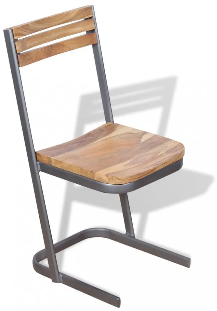 2 db tömör tíkfa étkezőszék