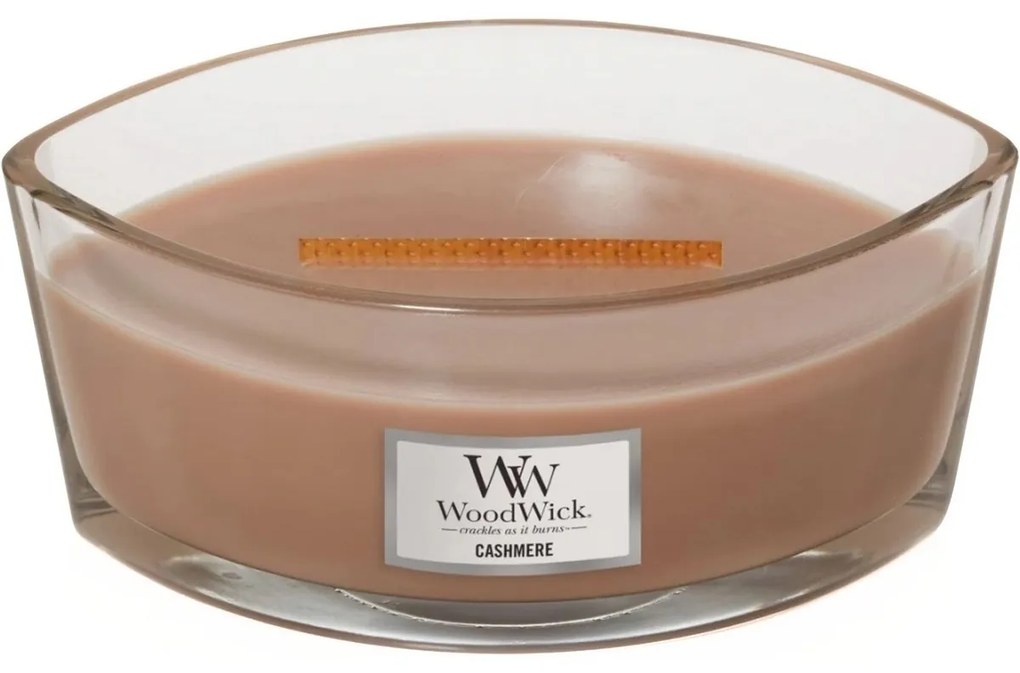 WoodWick illatos gyertya hajó Cashmere, 453 g