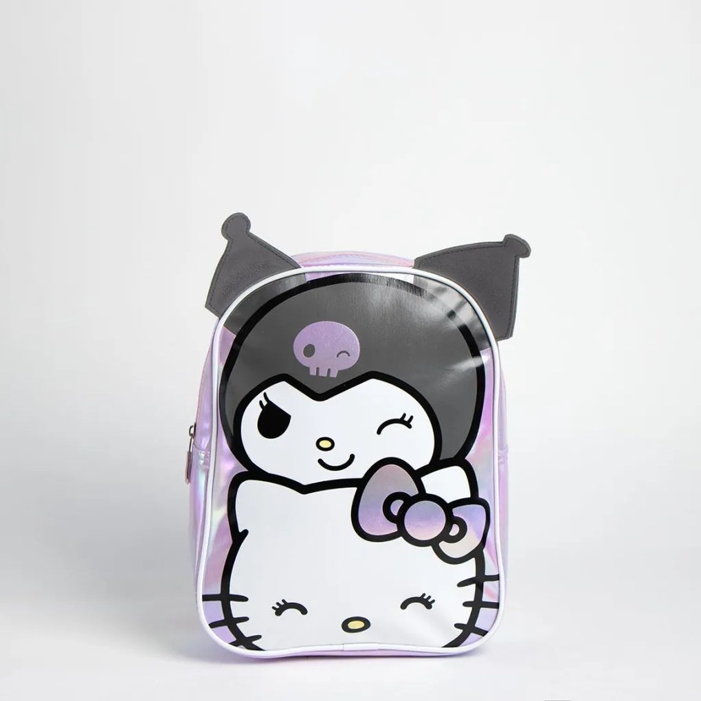 Hello Kitty Kuromi hologrammos hátizsák, táska 32 cm