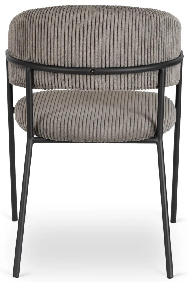 Krzesło TINKA Szare Sztruksowe