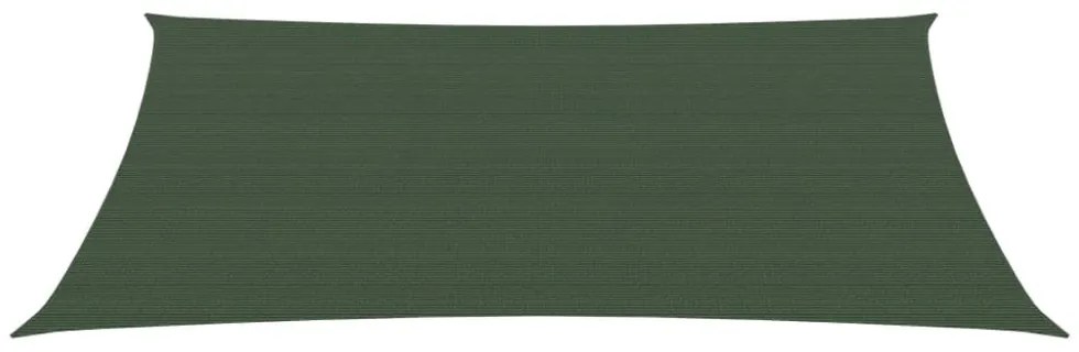 sötétzöld HDPE napvitorla 160 g/m² 4 x 5 m