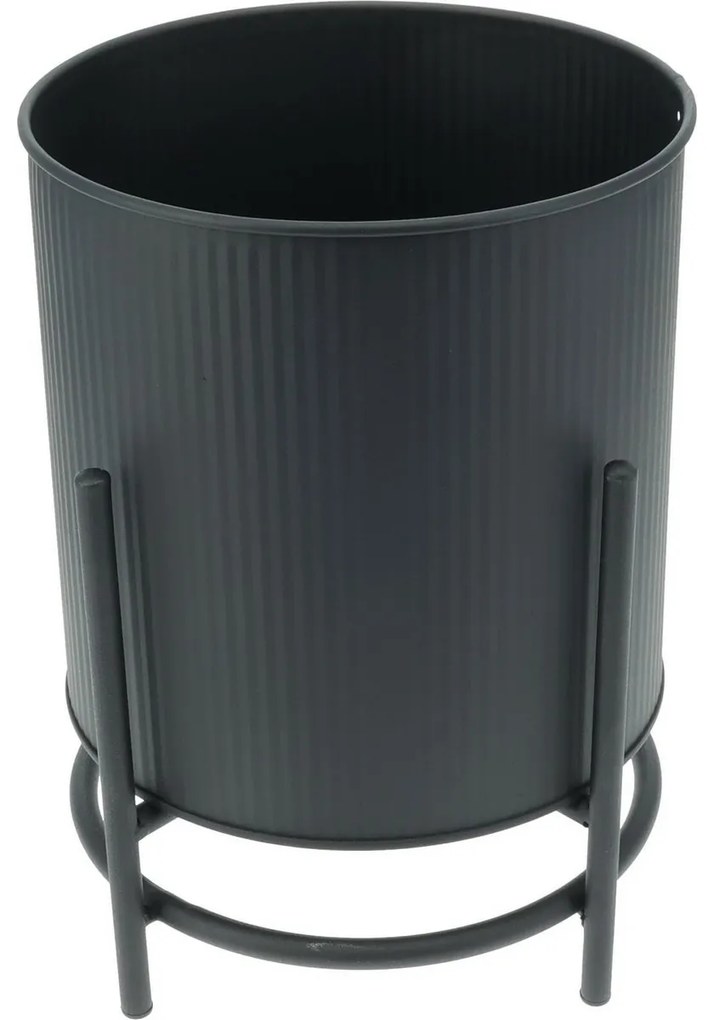 Celano fém virágállvány-készlet, fekete, 2 db