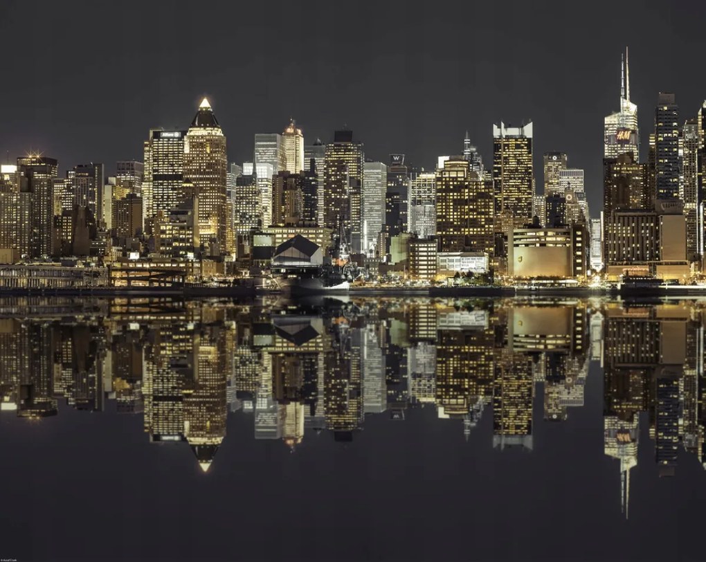 Poszter 76x60,5cm Manhattan horizontvonal alkonyatkor, Assaf Frank