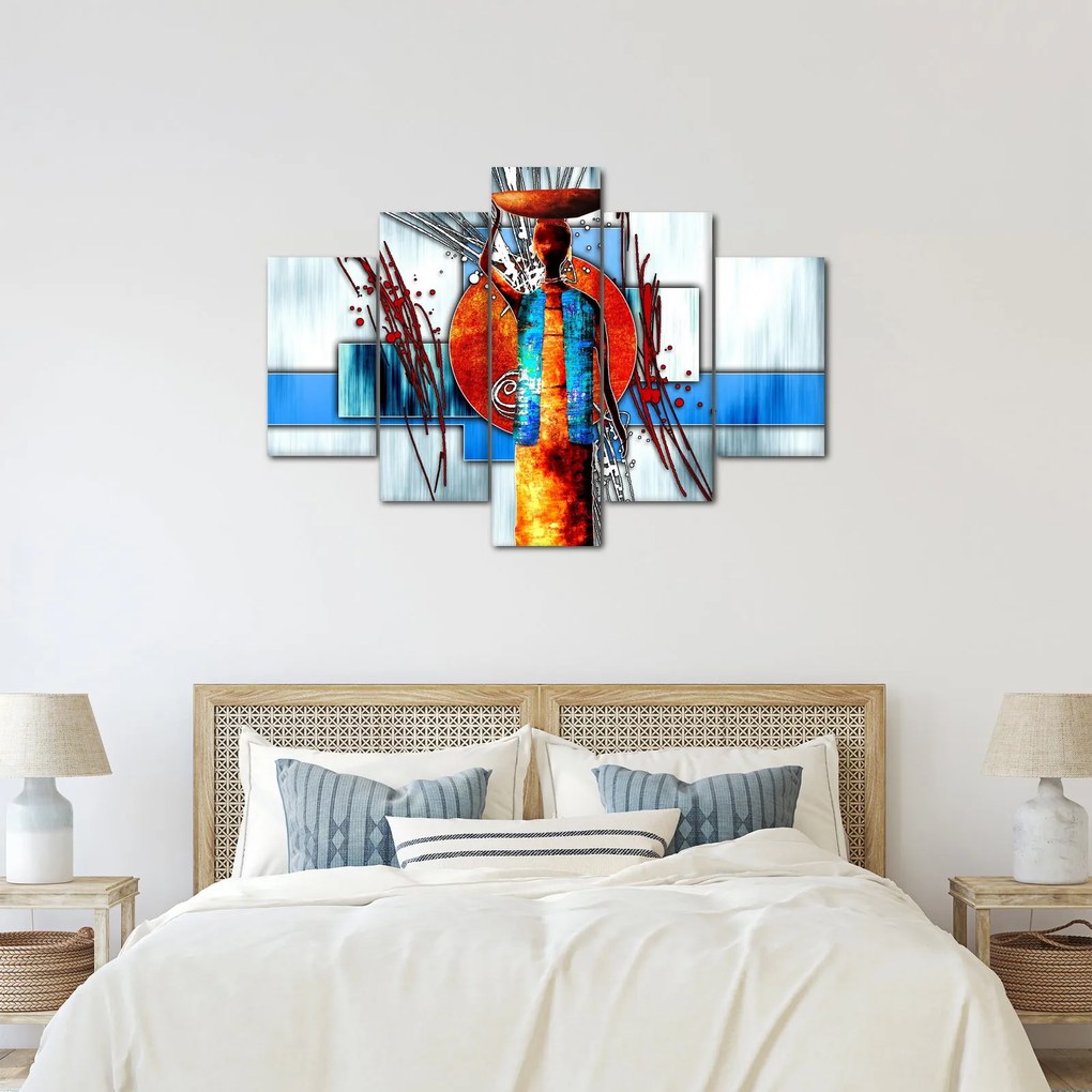Egy ősi ember képének festménye (150x105 cm)
