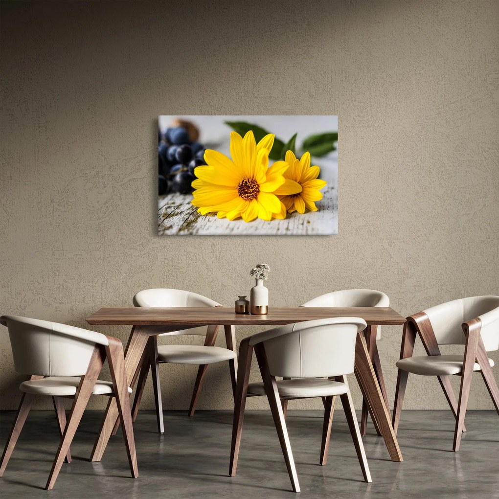 Sárga virág képe (90x60 cm)