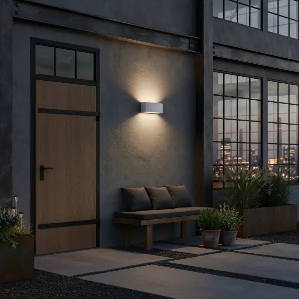 Ideal Lux - Kültéri fali lámpa ANDROMEDA 1xE27/60W/230V IP55 szürke