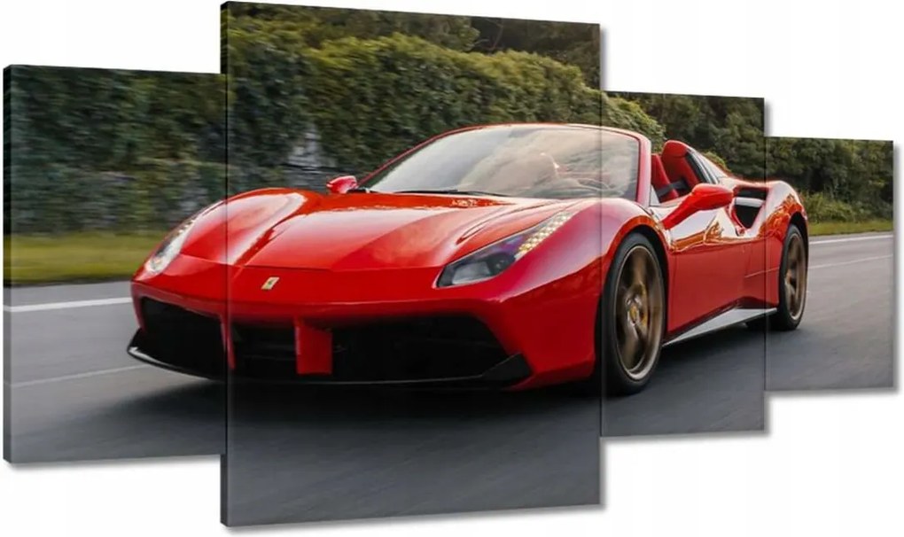 Vászonkép 160x90 Piros Ferrari út