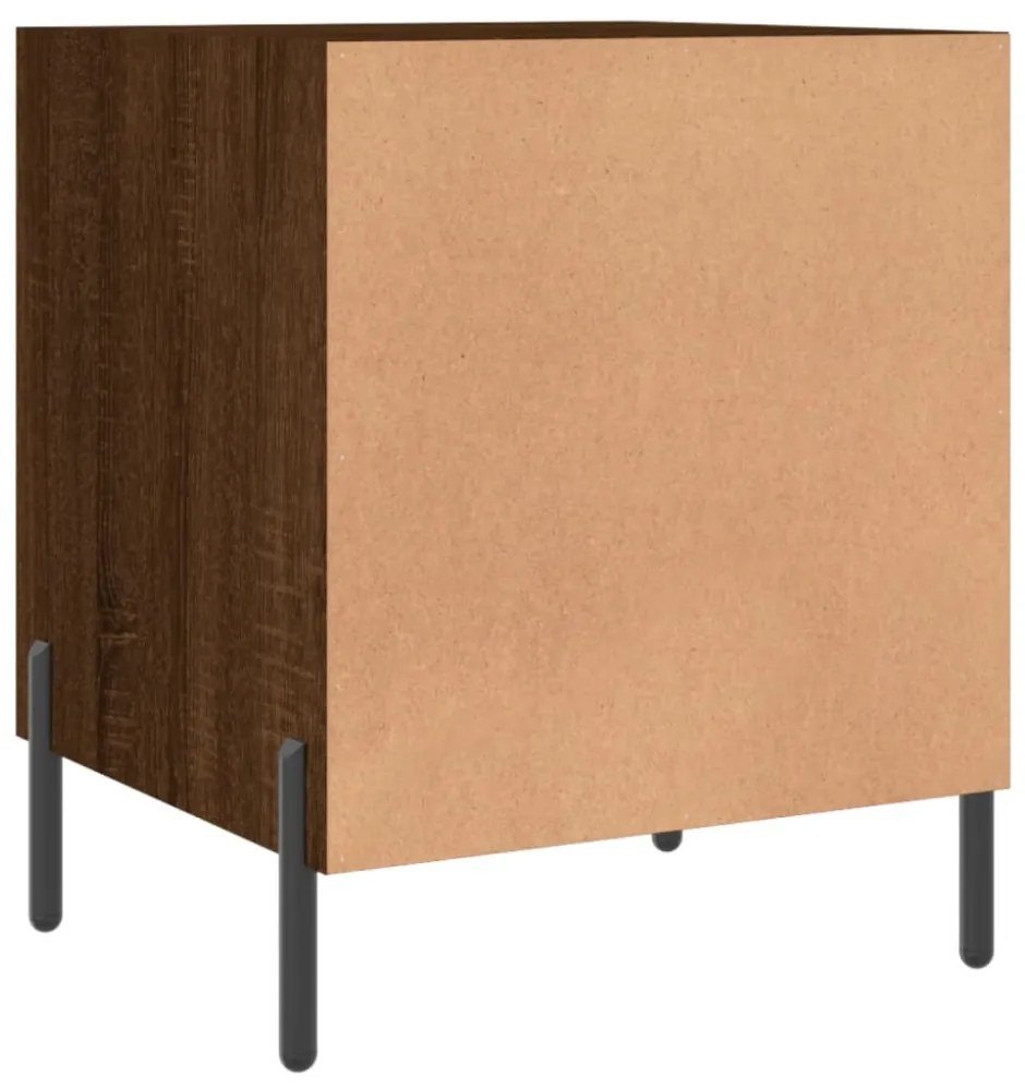 vidaXL barna tölgyszínű szerelt fa éjjeliszekrény 40 x 40 x 50 cm