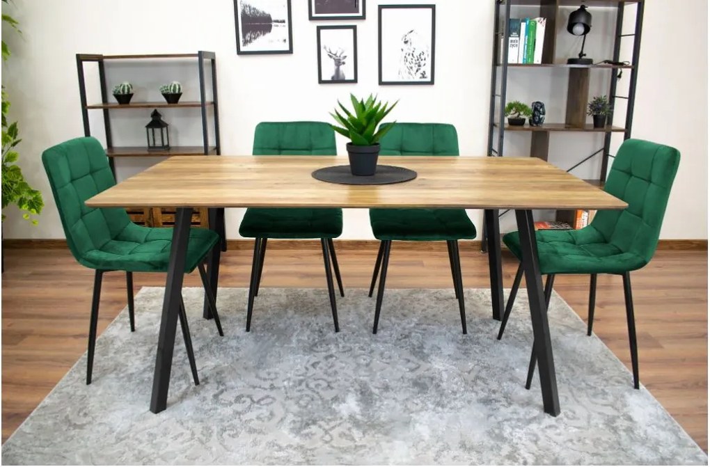 Bársony étkezőszék Smaragd Luxury