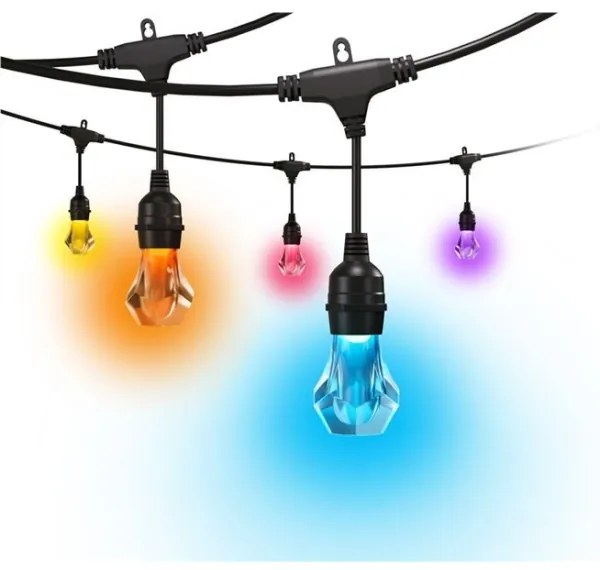 Nanoleaf NF084E00-20SLO- LED RGBWIC Bővítő fényfüzér GIRLANDA 20xLED 15m Wi-Fi IP65