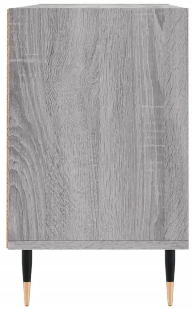 szürke sonoma színű szerelt fa TV-szekrény 103,5x30x50 cm