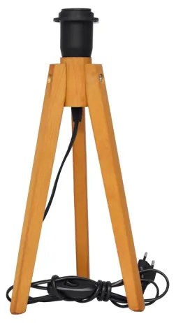 Asztali lámpa ALBA 1xE27/15W/230V fekete/tölgy