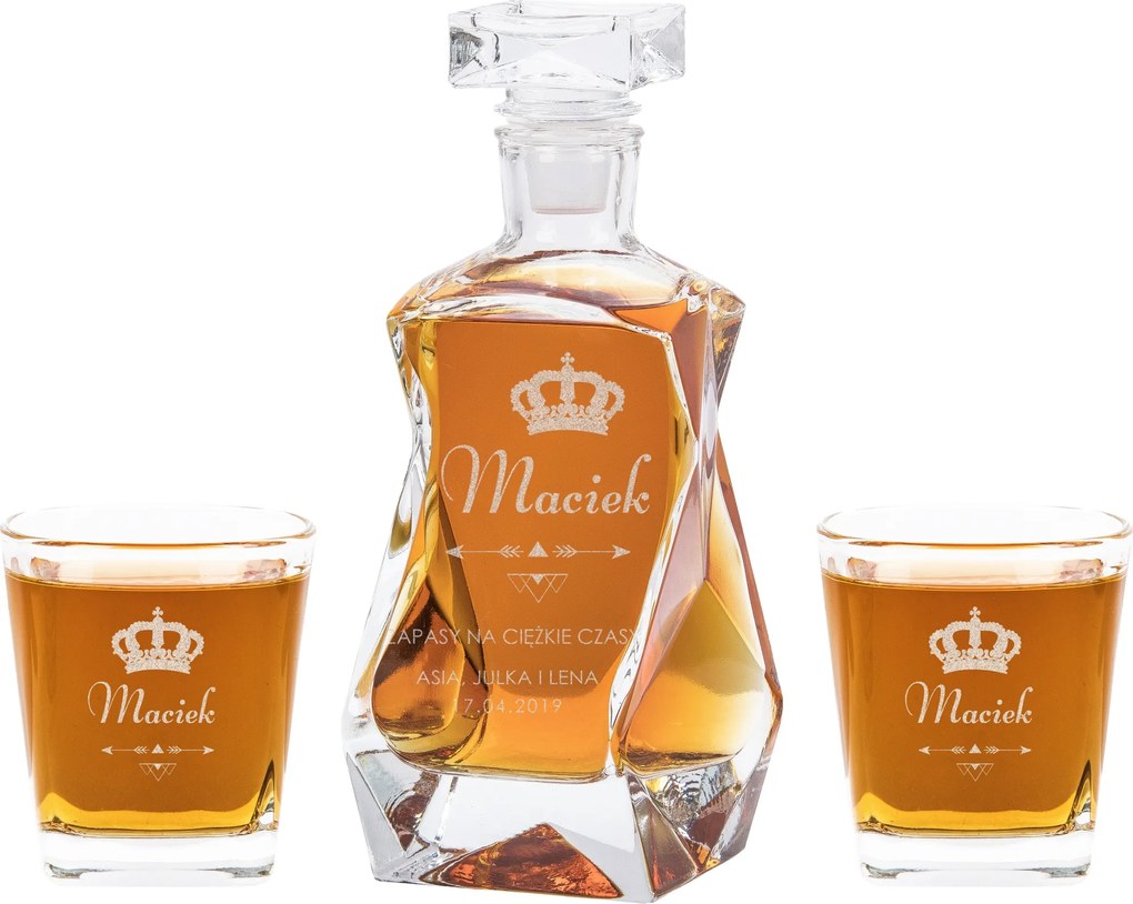 Gravírozható Kancsó 2 Db Whiskys Pohár Gravírozás