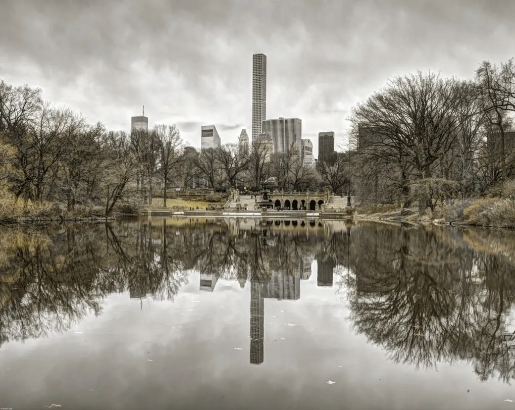 Poszter 76x60,5cm Alsó-Manhattan panoráma a Central Parkból 2, Assaf Frank