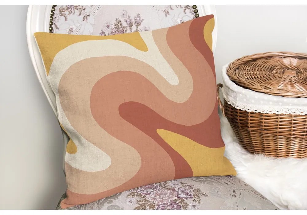 Párnahuzat 43x43 cm Strawberry Creamsicle – Mila Home