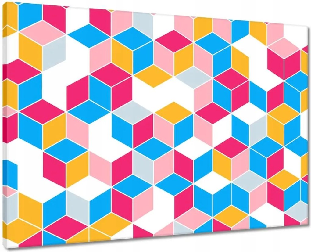 Vászonkép 70x50 Színes kockák