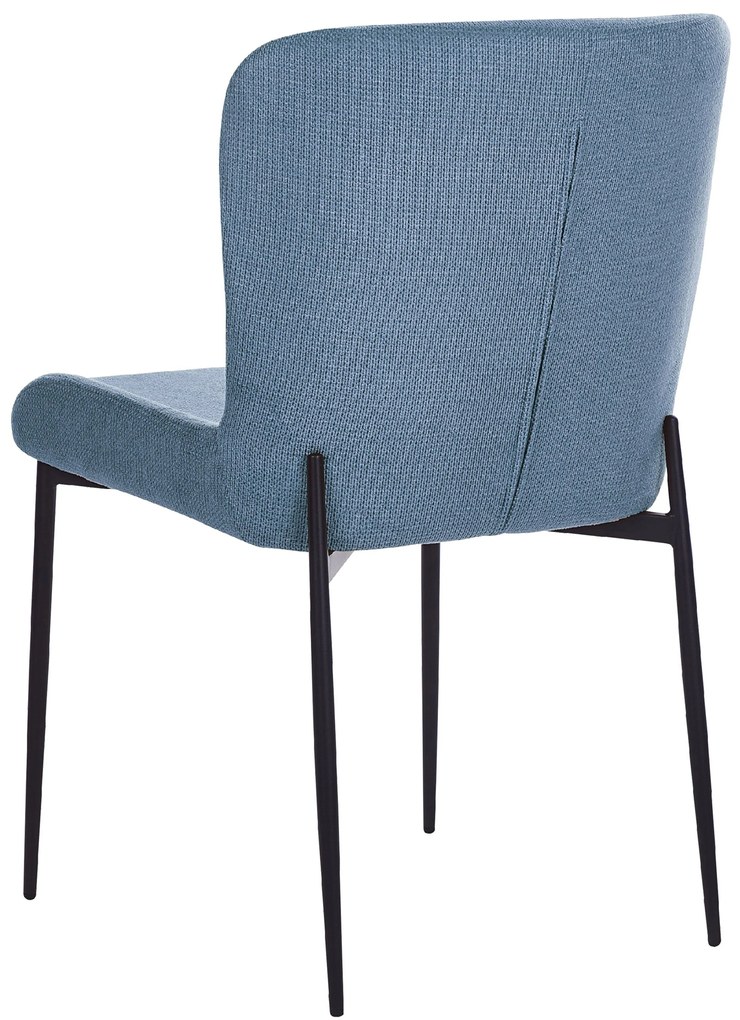 Kék kárpitozott szék kétdarabos szettben ADA Beliani