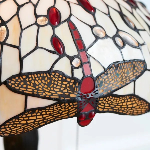 Endon 64085 - Tiffany DRAGONFLY asztali lámpa 2xE27/60W/230V Ø 41 cm