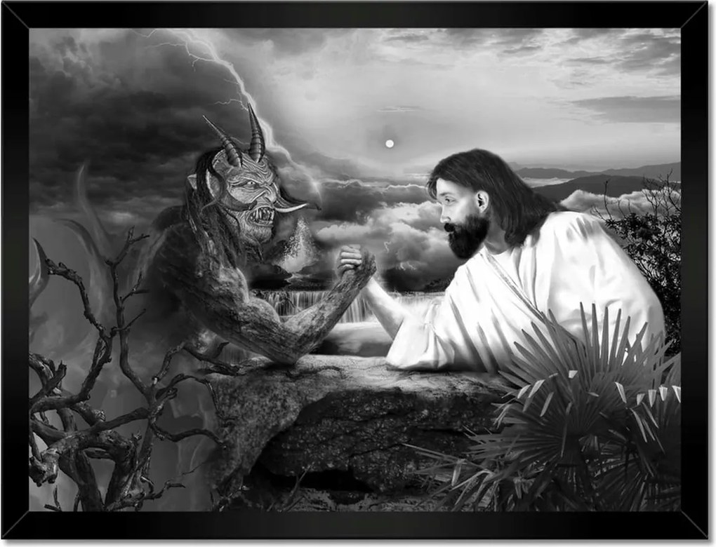 Poszterek keretben 40x30 Harc a jó és a rossz között