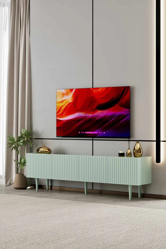Capella TV-állvány, menta, 180 cm