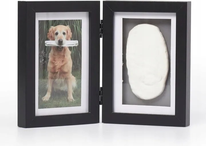 Mancslenyomat Keret Ajándéktárgy Dekoratív Keret Fekete