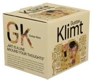 Porcelán bögre 430 ml díszdobozban Gustav Klimt A Csók ekrü