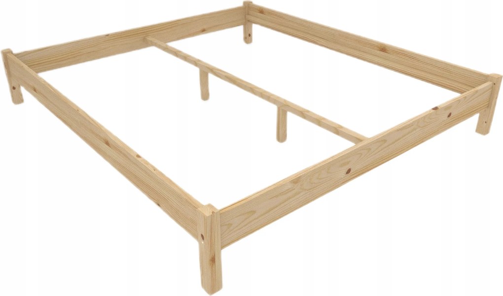 Ágy 180x200 Nature Fa keret ágyrács nélkül Környezetbarát Tömör Tartós