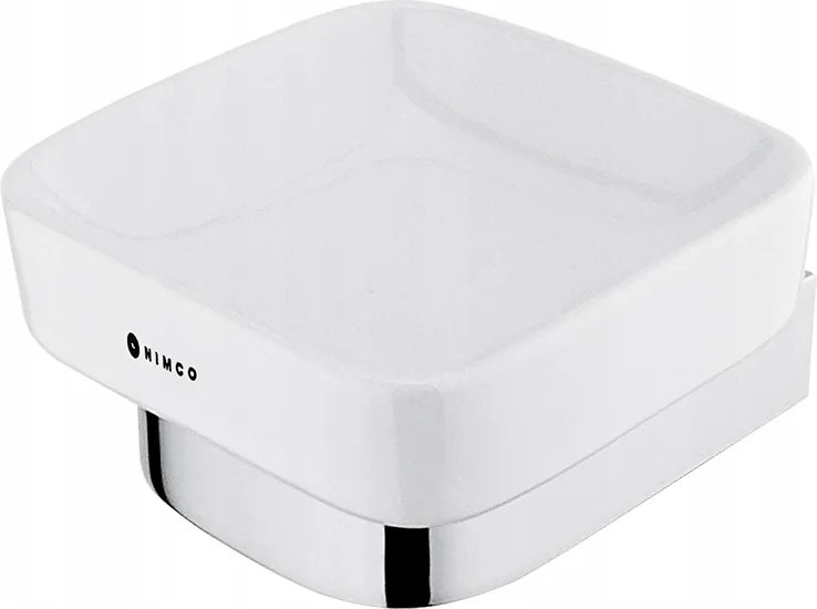 Nimco Nikau fali kerámia szappantartó, krómozott tartóval Nk 30059K-26_