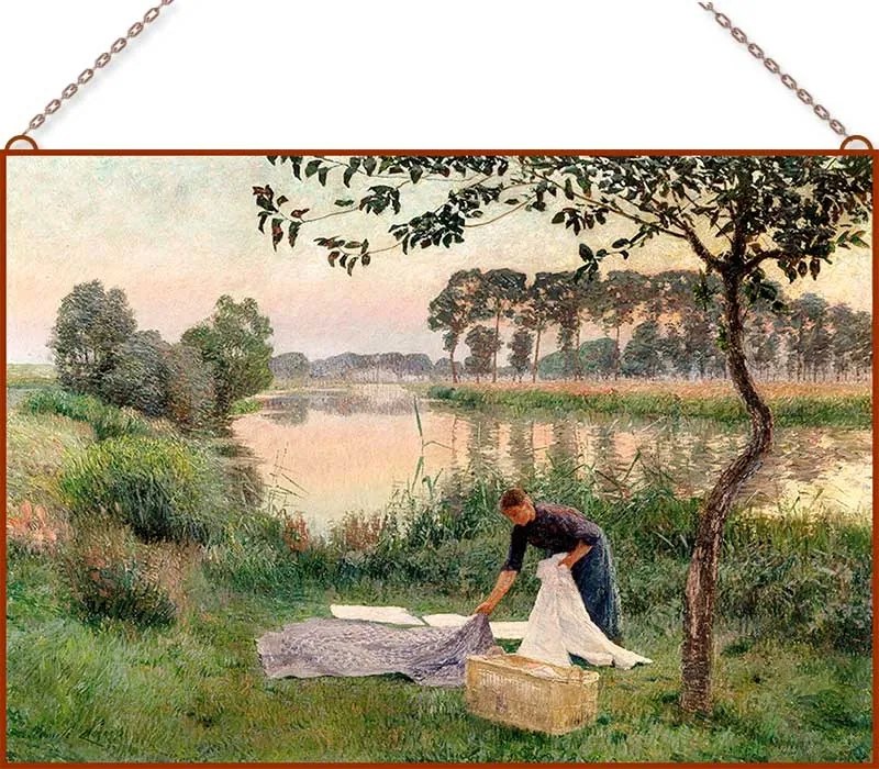 Emile Claus-Summer üvegkép, falikép