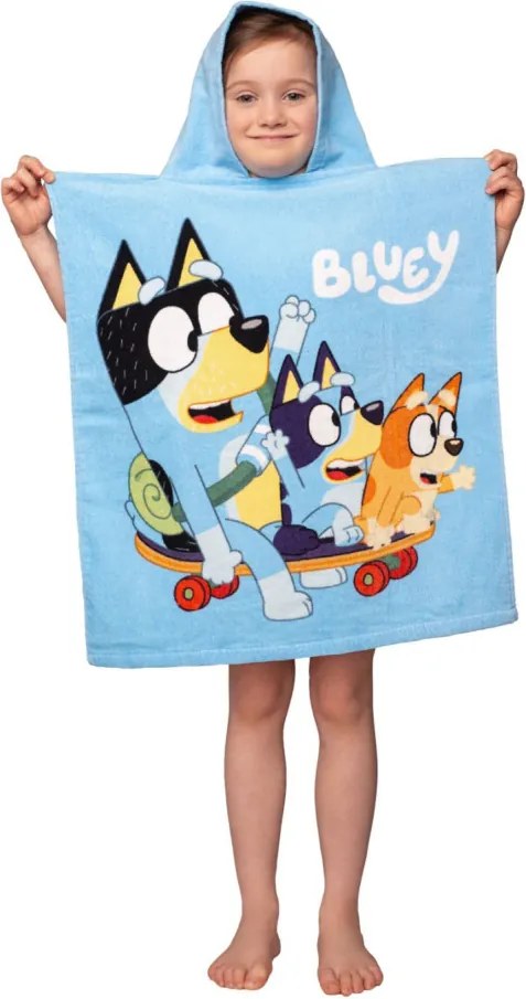 Bluey Skate strand törölköző poncsó 50x115cm