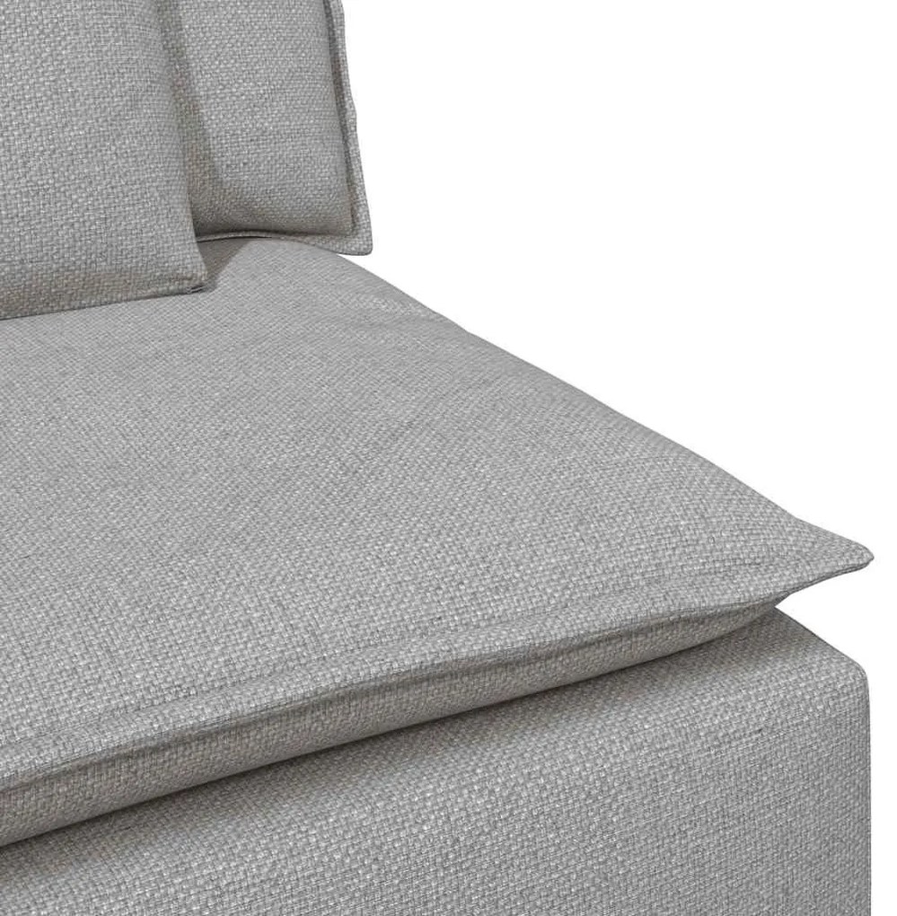 felhőszürke moduláris kanapé karfás végmodul párnákkal 100 cm