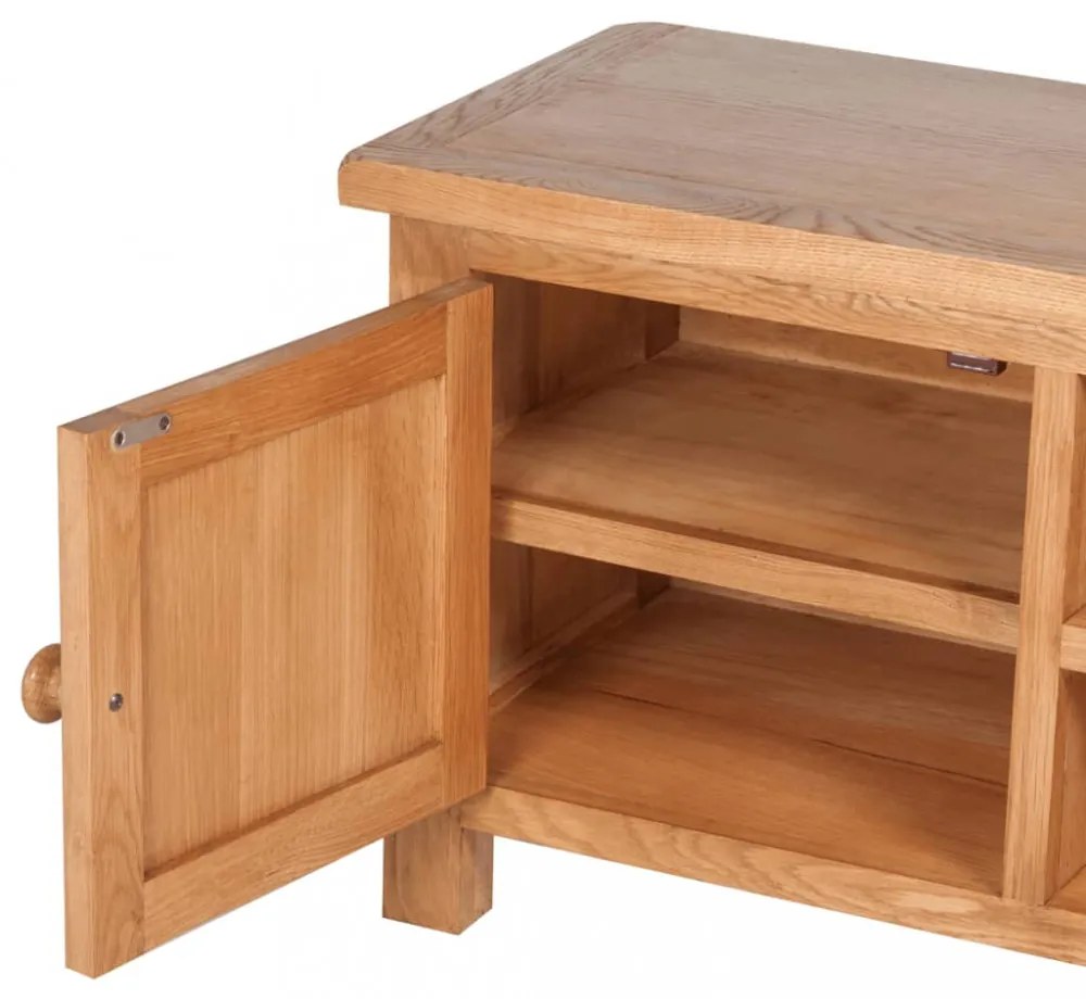 tömör tölgyfa TV szekrény 103 x 36 x 46 cm