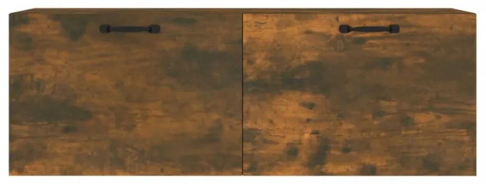 füstös tölgy színű szerelt fa faliszekrény 100 x 36,5 x 35 cm