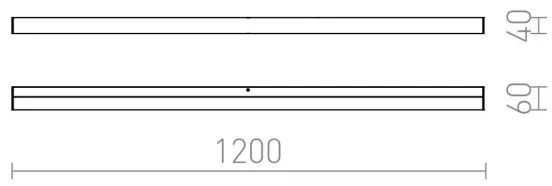 RED - Design Rendl-R12405- LED fürdőszobai tükörvilágítás LEVIA 24W/230V IP44