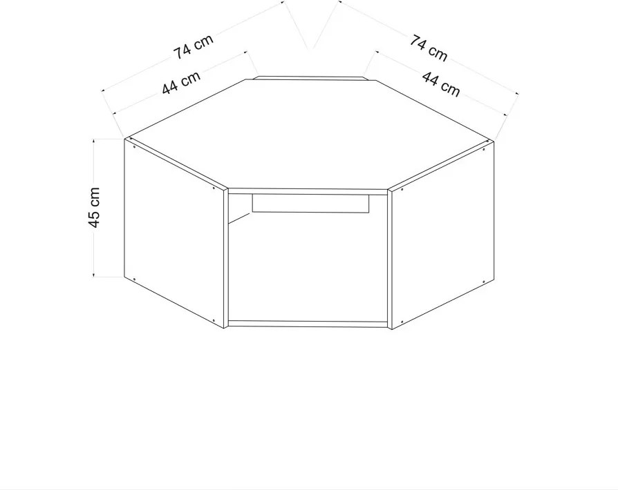 Konyhaszekrény, 74 cm – TR506MNR4536