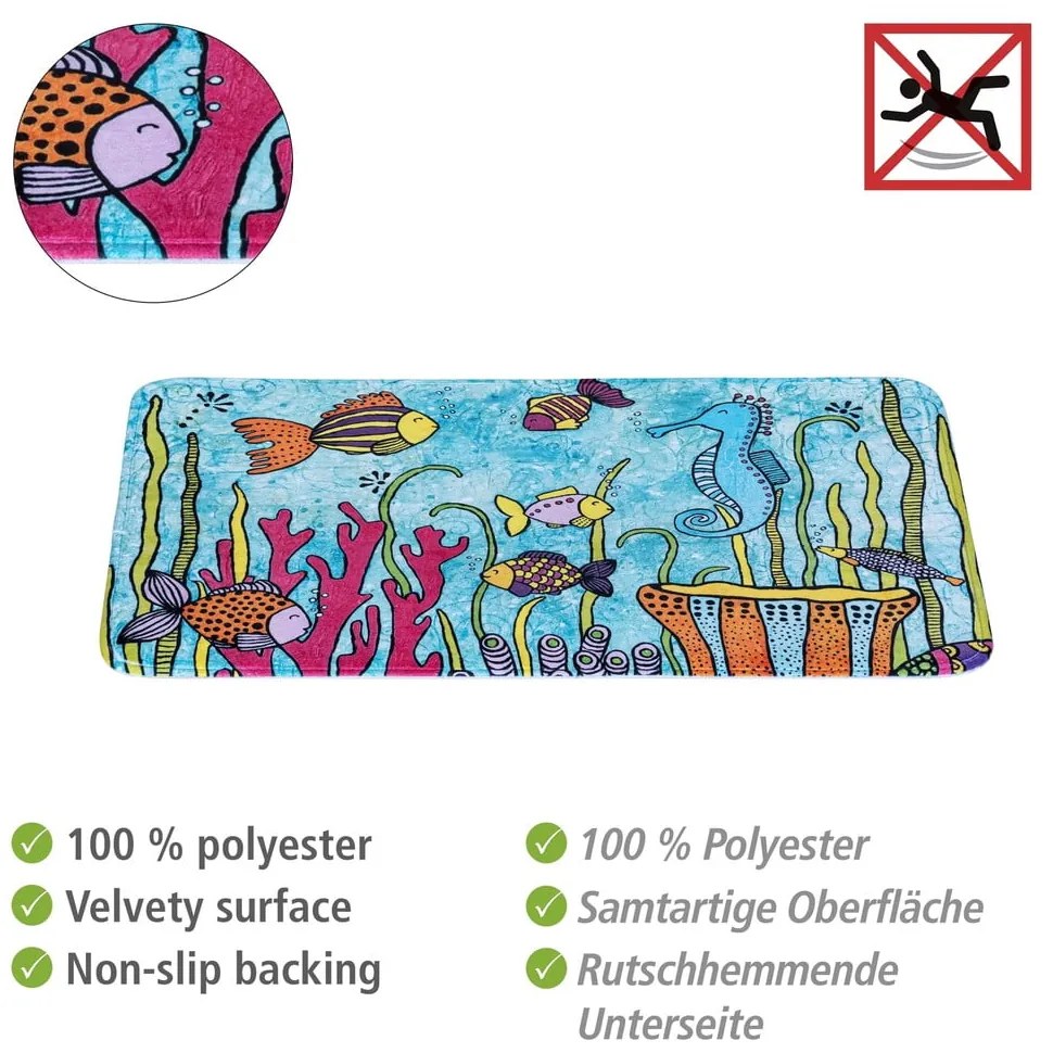 Textil fürdőszobai kilépő 45x70 cm Rollin'Art Ocean Life – Wenko
