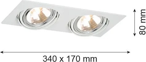 Argon OLIMP 785 Beépíthető spotlámpa 2x6W/G9 IP20