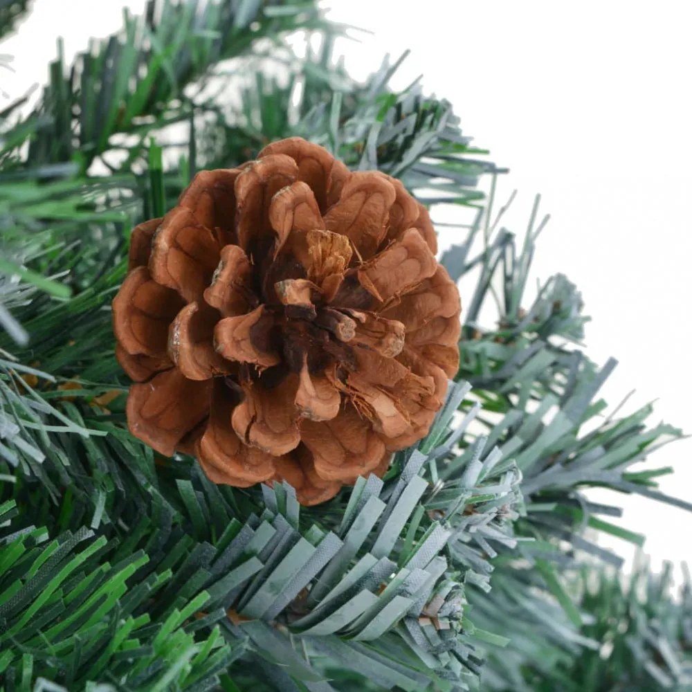 műfenyő fenyőtobozokkal 210 cm