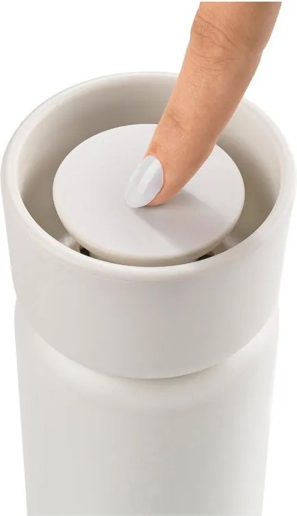 Bézs rozsdamentes acél termobögre 650 ml Singles – Zone