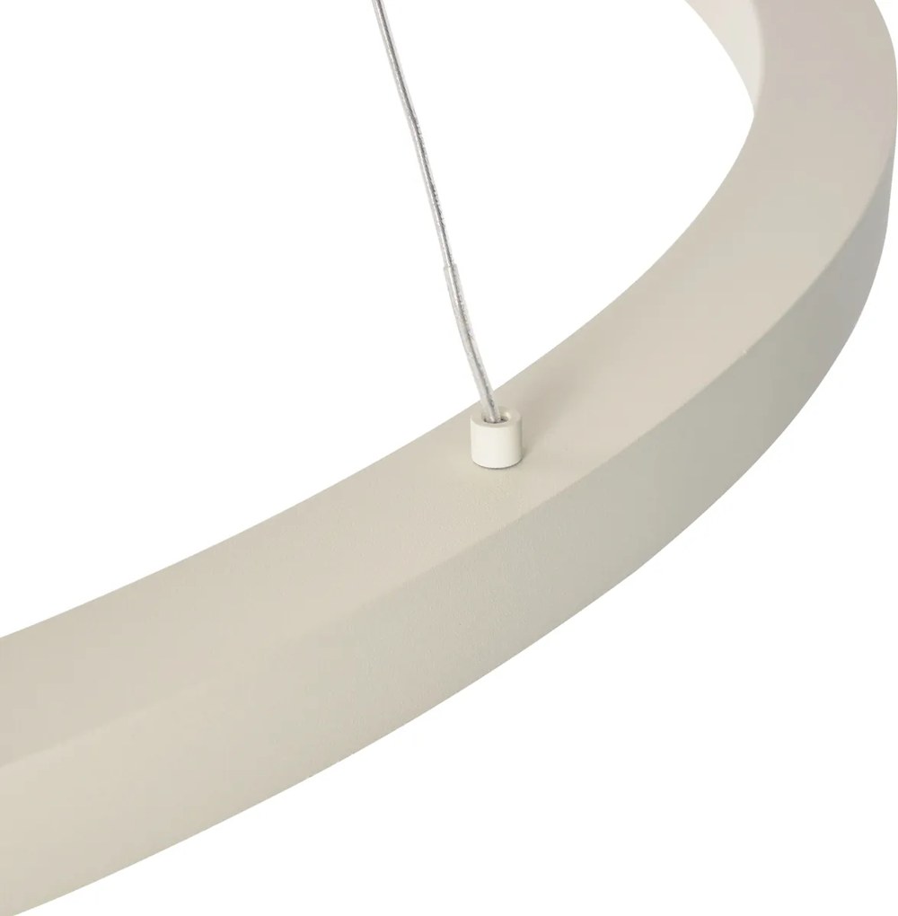 Design függőlámpa bézs 80cm LED-del, 3 lépésben dimmelhető - Girello