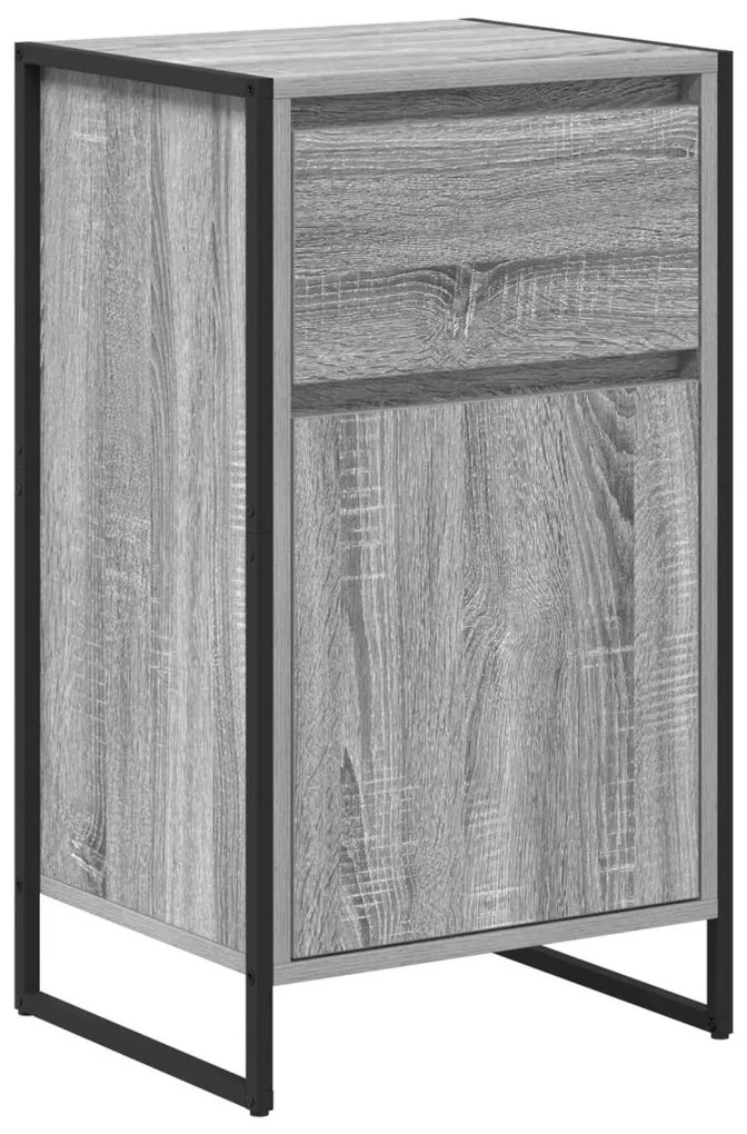 Széf fiókkal Szürke Sonoma 81 x 36 x 150.5 cm Faanyag