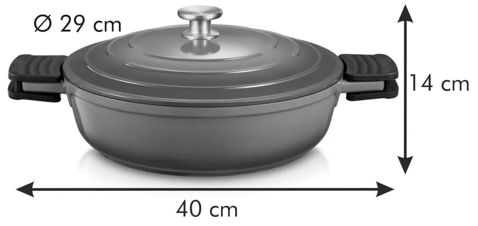 Indukciós tűzhelyhez alkalmas rozsdamentes acél edény Bordeaux – Tescoma