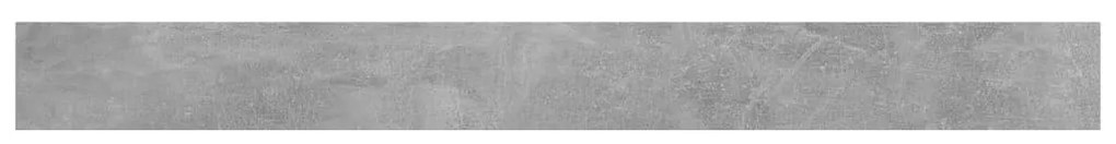 4 db betonszürke szerelt fa könyvespolc 100 x 10 x 1,5 cm