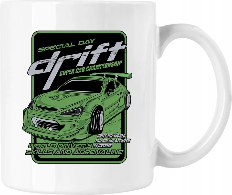 Brz Sport autós bögre fehér 330ml