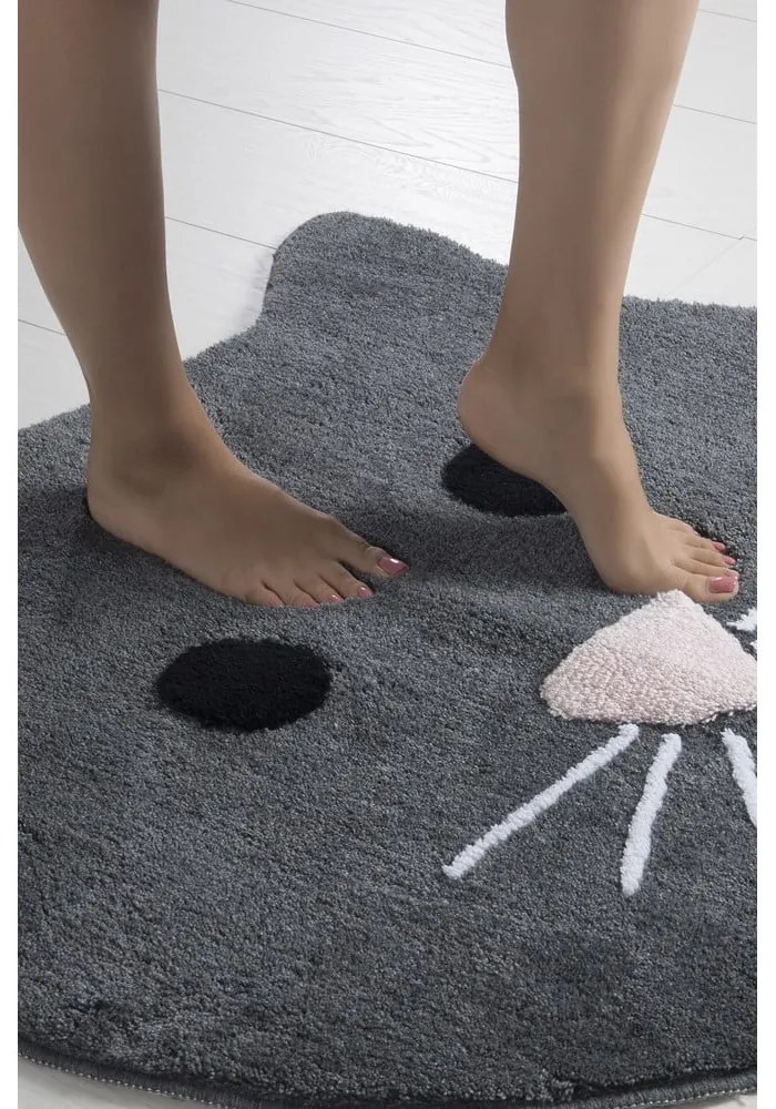 Szürke fürdőszobai kilépő 90x90 cm – Foutastic