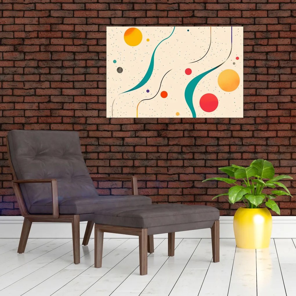 Kép - Minimalista színes illusztráció (90x60 cm)