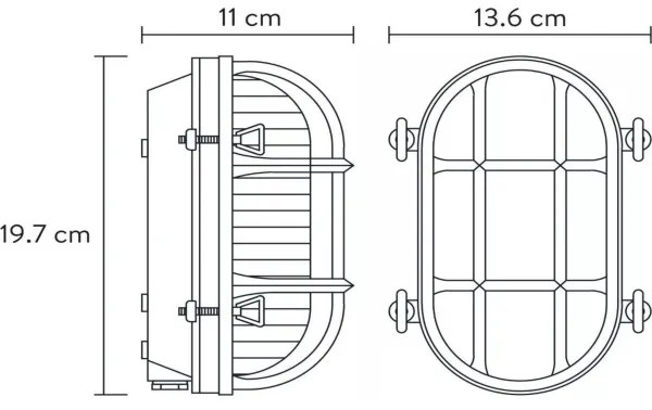 Lucide 11891/20/02 - Kültéri fali lámpa DUDLEY 1xE27/40W/230V IP65
