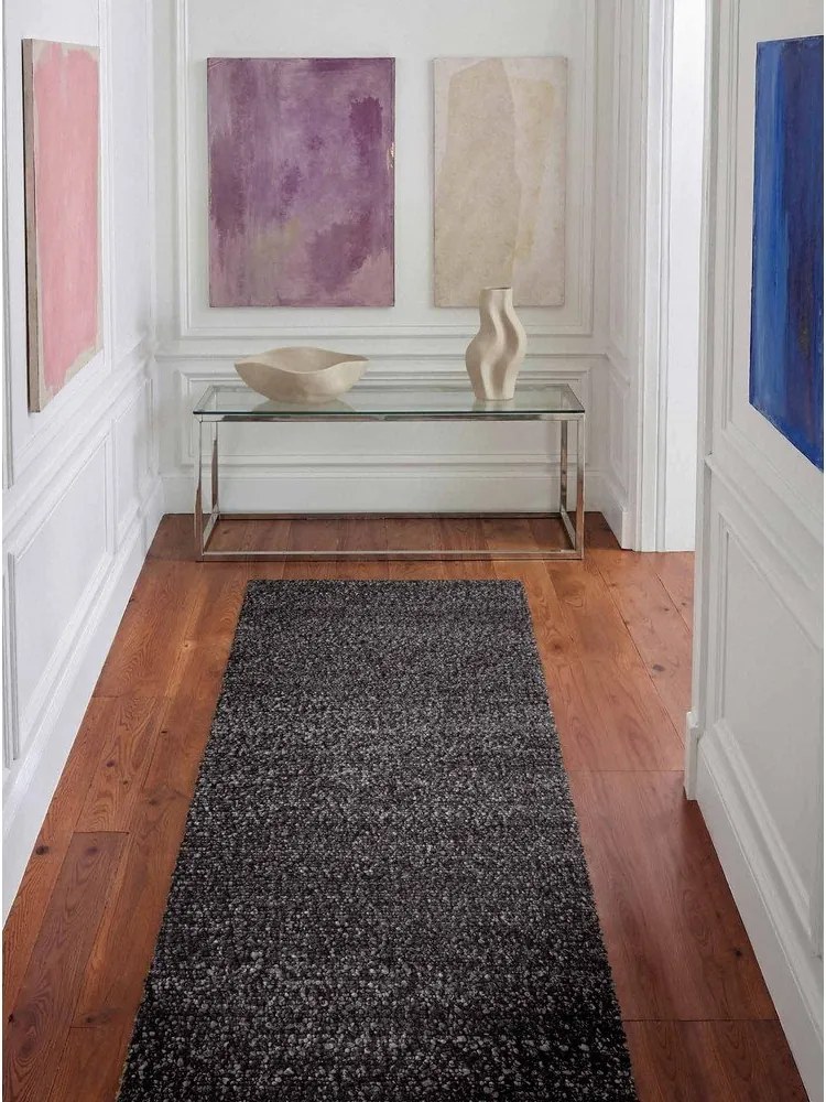 Sötétszürke kézi szövésű buklé futószőnyeg 80x200 cm Notting Hill Portobello – Ted Baker